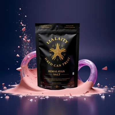 AI-Generated bronze food pouch packaging