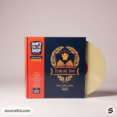 AI-Generated packaging for Vinyl album cover