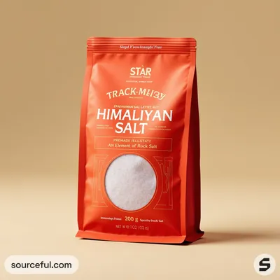 AI-Generated packaging for Food pouch in the Gourmet and Specialty Foods industry