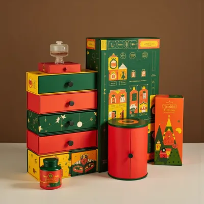 AI-Generated packaging for Advent calendar