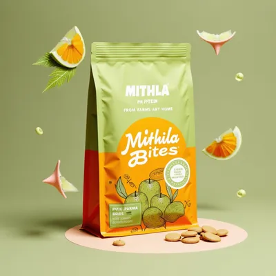 AI-Generated Food pouch packaging for Food and Snacks