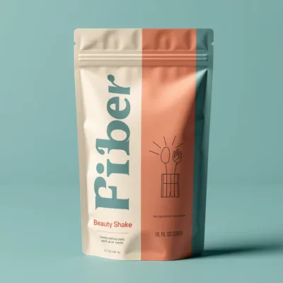 AI-Generated hunter green food pouch packaging