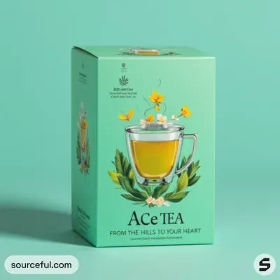 AI-Generated packaging for Carton box in the Beverages industry