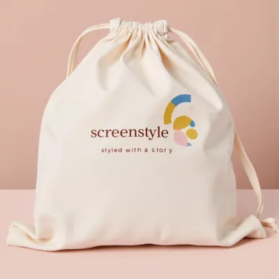 AI-Generated packaging for Drawstring bag in the Fashion and Accessories industry