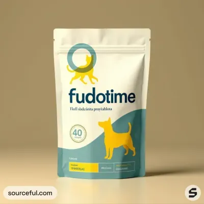 AI-Generated packaging for Food pouch in the Pet Food and Supplies industry