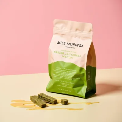 AI-Generated hunter green food pouch packaging