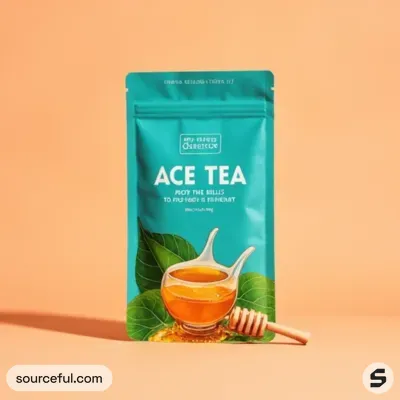 AI-Generated packaging for Food pouch in the Beverages industry