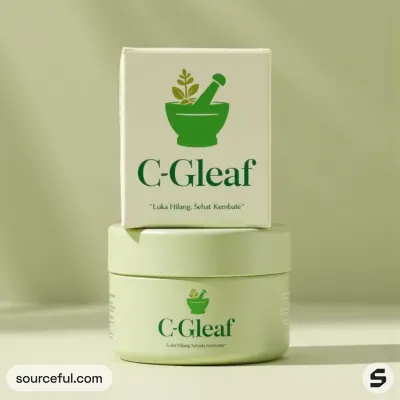 AI-Generated packaging for Cosmetics glass jar in the Beauty and Personal Care industry