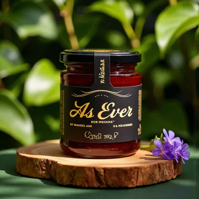 AI-Generated packaging for Food glass jar