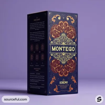 AI-Generated charcoal carton box packaging