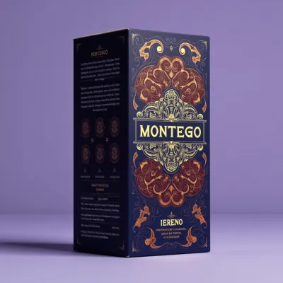 AI-Generated charcoal carton box packaging