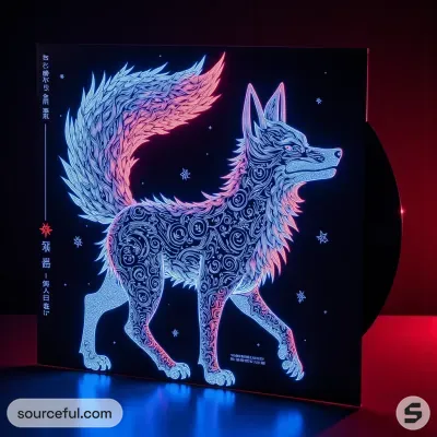 AI-Generated packaging for Vinyl album cover