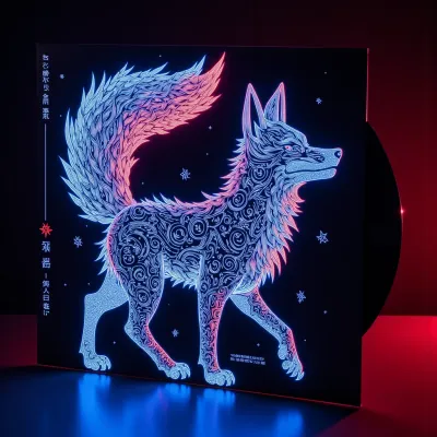 AI-Generated packaging for Vinyl album cover