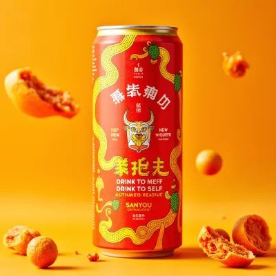 AI-Generated packaging for Drinks can