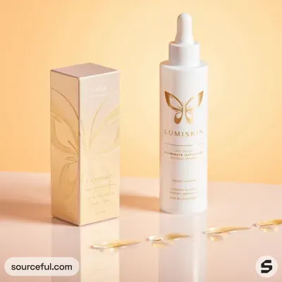 AI-Generated white dropper bottle packaging