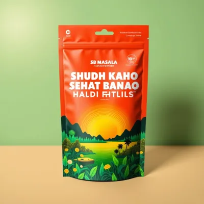 AI-Generated packaging for Food pouch in the Organic and Natural Products industry