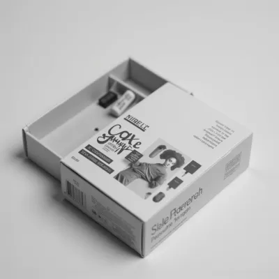 AI-Generated white carton box packaging