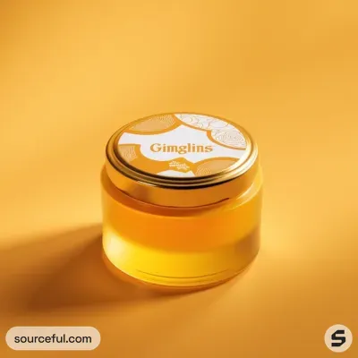 AI-Generated packaging for Food glass jar in the Beauty and Personal Care industry