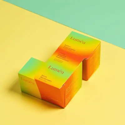 AI-Generated carmine carton box packaging