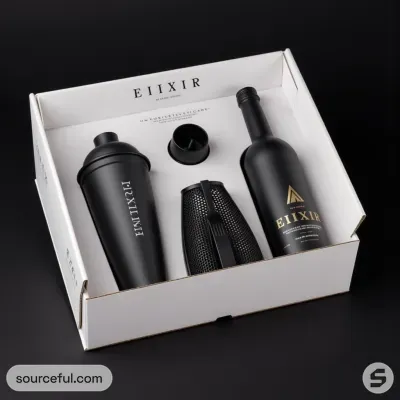 AI-Generated packaging for Mailer box in the Alcoholic Beverages industry