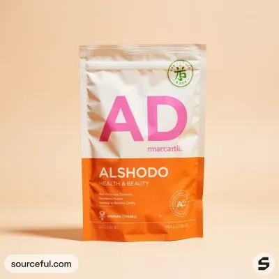 AI-Generated green food pouch packaging