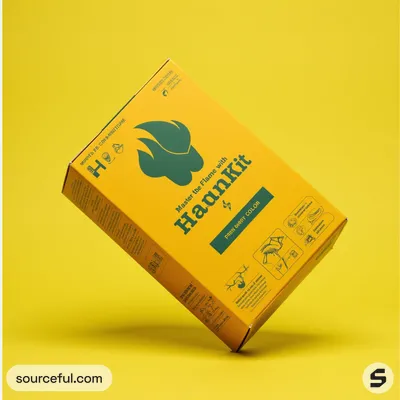 AI-Generated charcoal carton box packaging