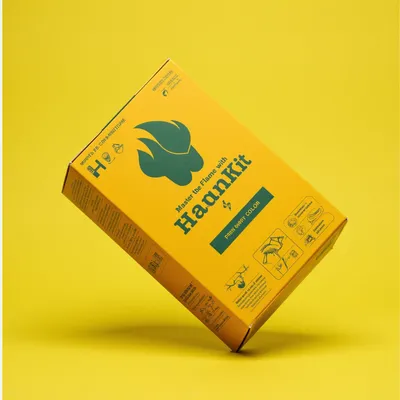 AI-Generated charcoal carton box packaging