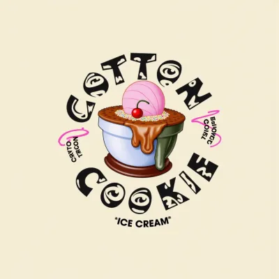 AI-Generated blush food glass jar packaging