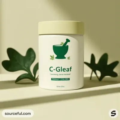 AI-Generated packaging for Cosmetics glass jar in the Beauty and Personal Care industry