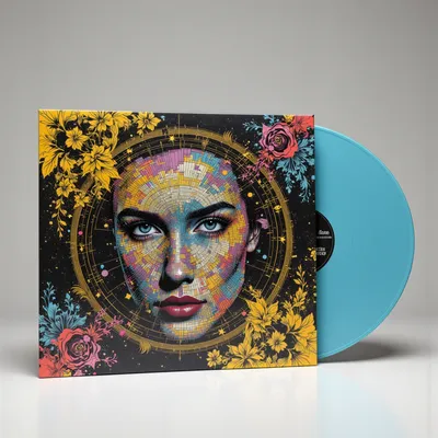 AI-Generated packaging for Vinyl album cover