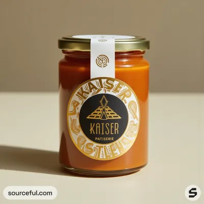AI-Generated packaging for Food glass jar