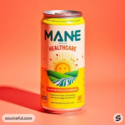 AI-Generated packaging for Drinks can in the Health and Wellness industry