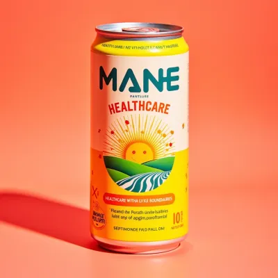 AI-Generated luxury drinks can packaging