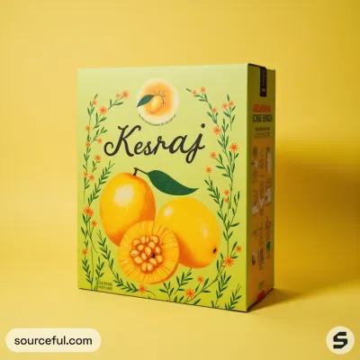 AI-Generated packaging for Shipping box in the Food and Snacks industry