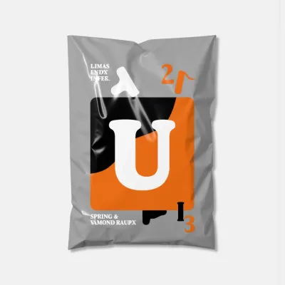 AI-Generated packaging for Plastic mailing bag in the Food and Snacks industry