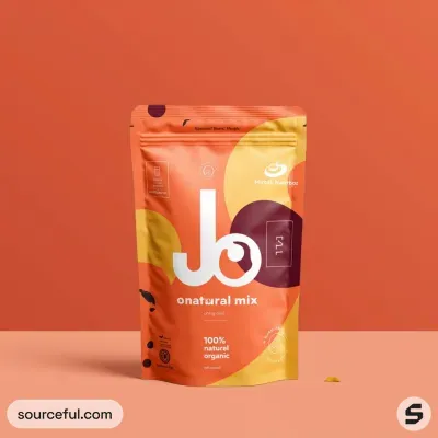 AI-Generated illustrative food pouch packaging