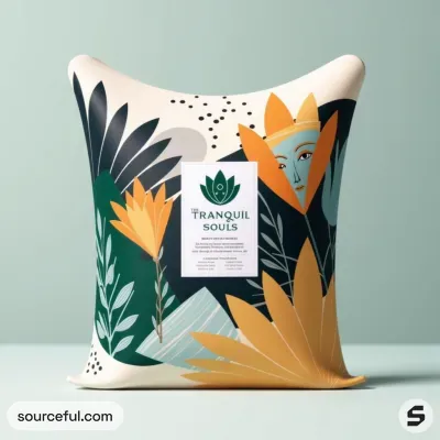 AI-Generated packaging for Pillow box in the Health and Wellness industry