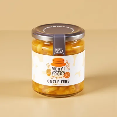 AI-Generated packaging for Food glass jar