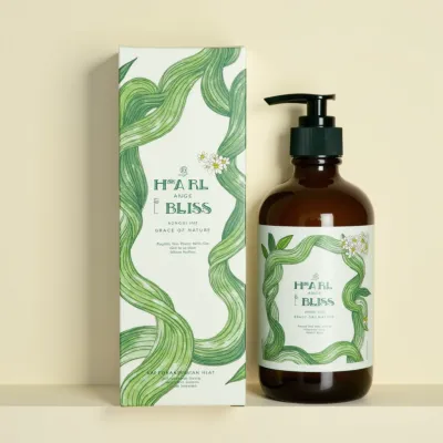 AI-Generated packaging for Pump bottle in the Beauty and Personal Care industry