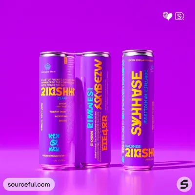 AI-Generated packaging for Drinks can in the Beverages industry