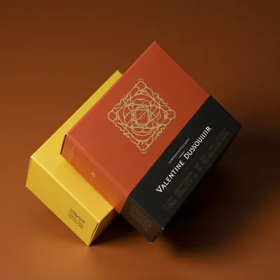 AI-Generated black carton box packaging