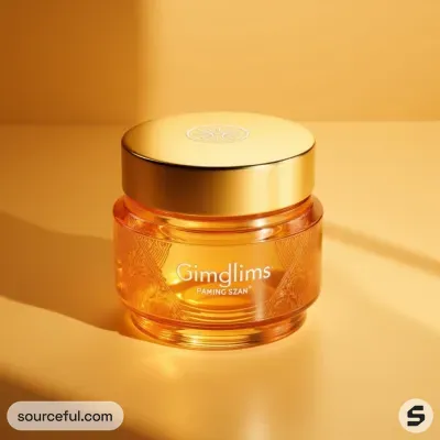 AI-Generated packaging for Food glass jar in the Beauty and Personal Care industry