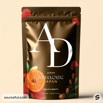 AI-Generated green food pouch packaging