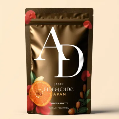 AI-Generated green food pouch packaging