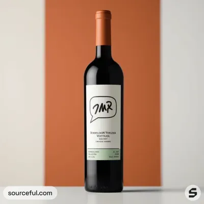 AI-Generated packaging for Bordeaux wine bottle in the Food and Snacks industry