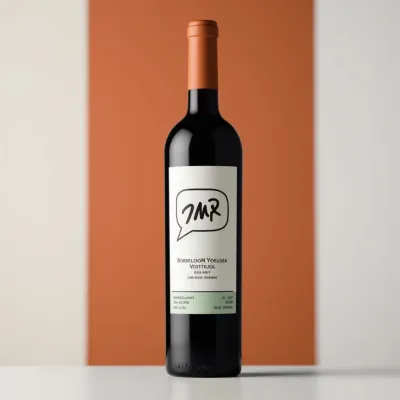 AI-Generated packaging for Bordeaux wine bottle in the Food and Snacks industry