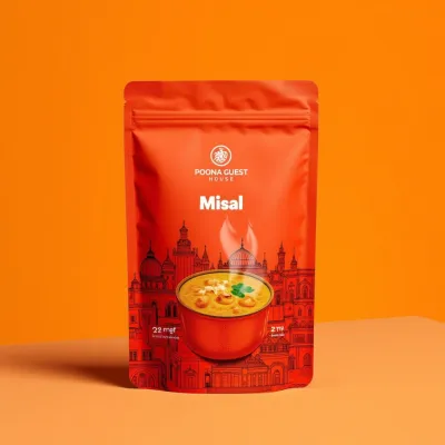 AI-Generated Food pouch packaging for Food and Snacks