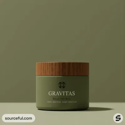 AI-Generated packaging for Cosmetics glass jar