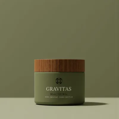 AI-Generated packaging for Cosmetics glass jar