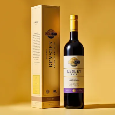 AI-Generated packaging for Bordeaux wine bottle